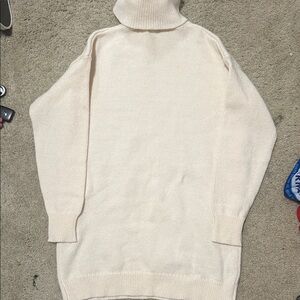 Forever 21 Cream Turtleneck Sweater